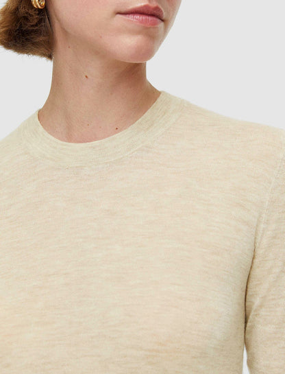 JOSEPH Fashion Women Cashair Round Neck Jumper Oat Melange