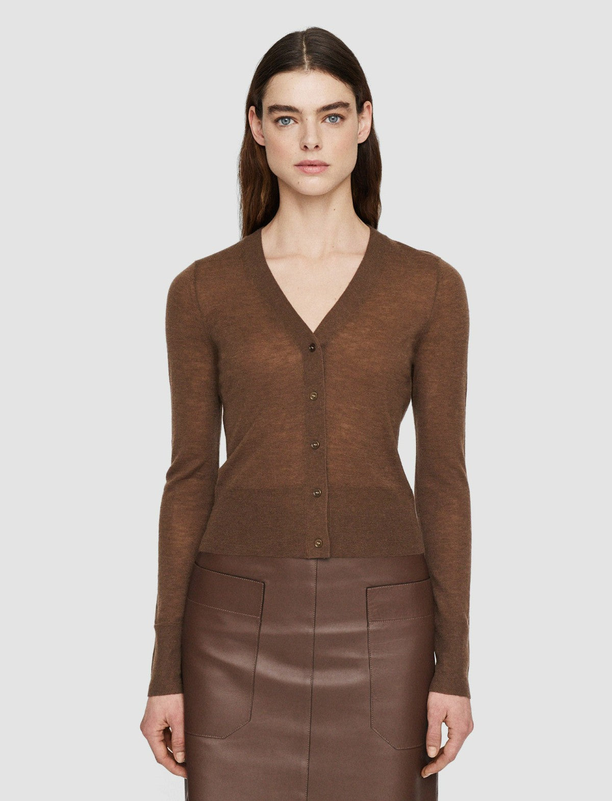 JOSEPH Fashion Women Cashair Cardigan Arabica