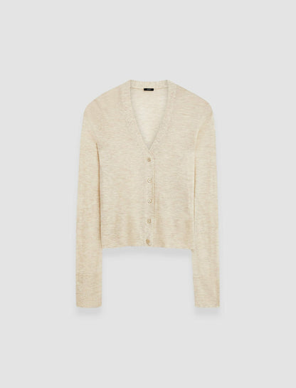 JOSEPH Fashion Women Cashair Cardigan Oat Melange