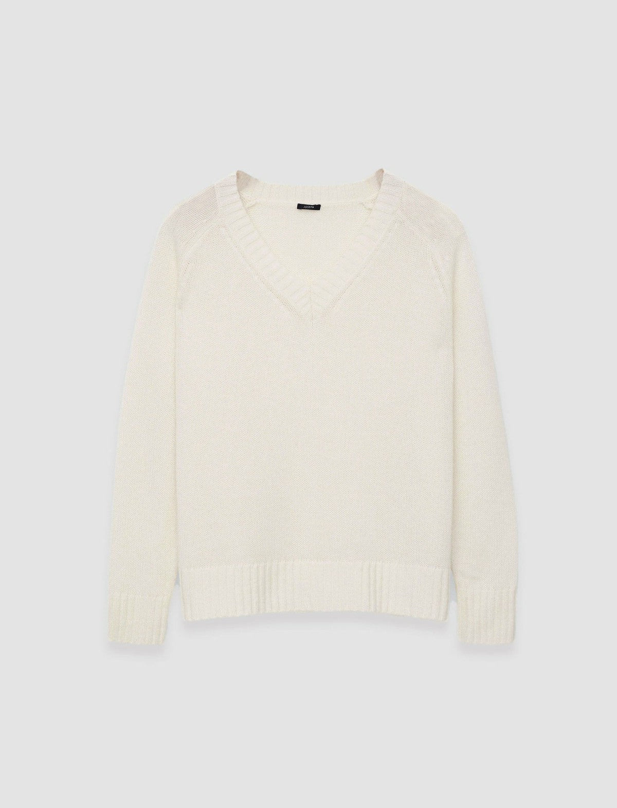 JOSEPH Fashion Women Open Cashmere V Neck Jumper Oat