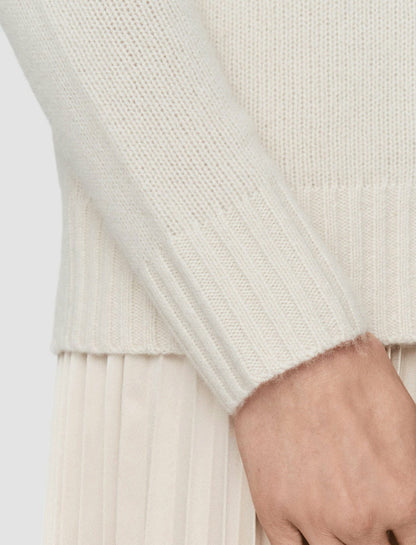 JOSEPH Fashion Women Open Cashmere V Neck Jumper Oat