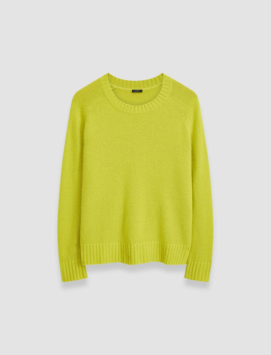JOSEPH Fashion Women Open Cashmere Round Neck Jumper Ginkgo