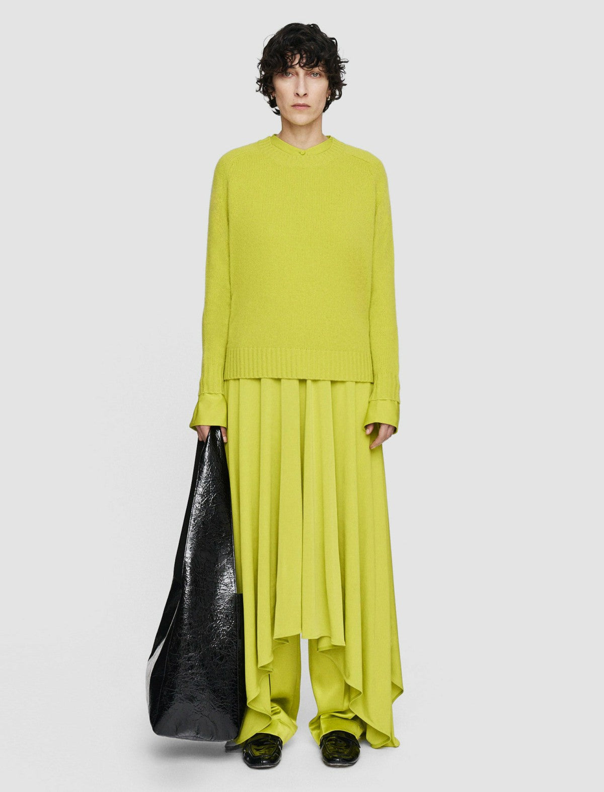 JOSEPH Fashion Women Open Cashmere Round Neck Jumper Ginkgo
