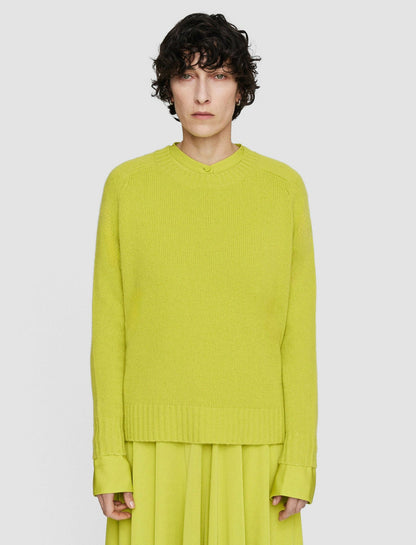 JOSEPH Fashion Women Open Cashmere Round Neck Jumper Ginkgo