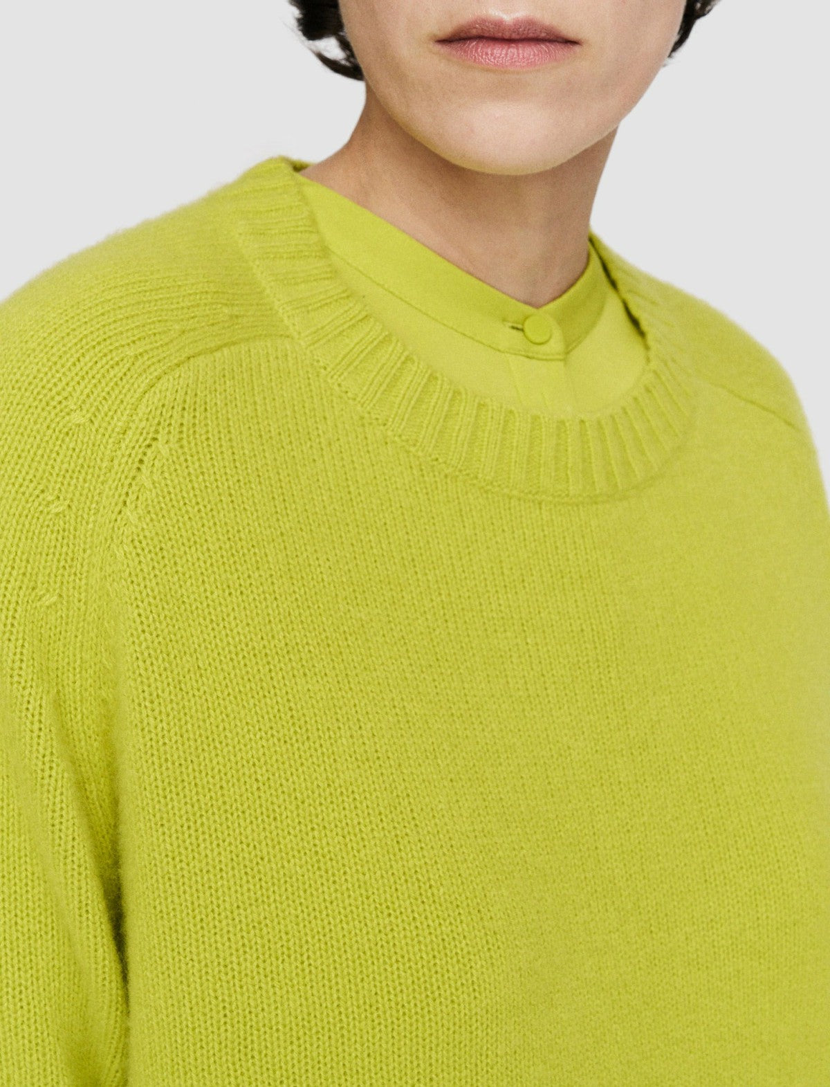 JOSEPH Fashion Women Open Cashmere Round Neck Jumper Ginkgo