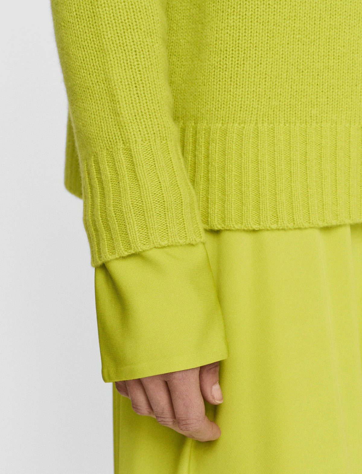 JOSEPH Fashion Women Open Cashmere Round Neck Jumper Ginkgo