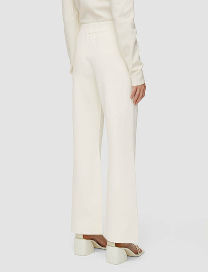 JOSEPH Fashion Women Milano Knit Stretch Trousers Ivory
