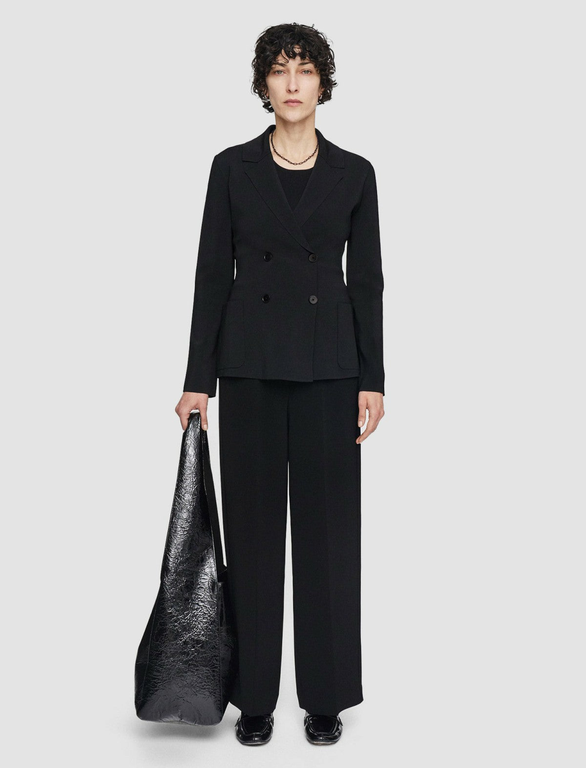 JOSEPH Fashion Women Milano Knit Stretch Jacket Black
