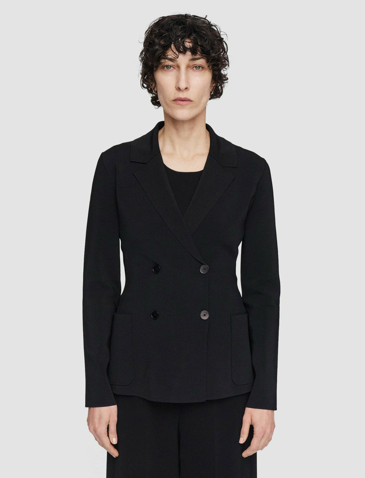 JOSEPH Fashion Women Milano Knit Stretch Jacket Black