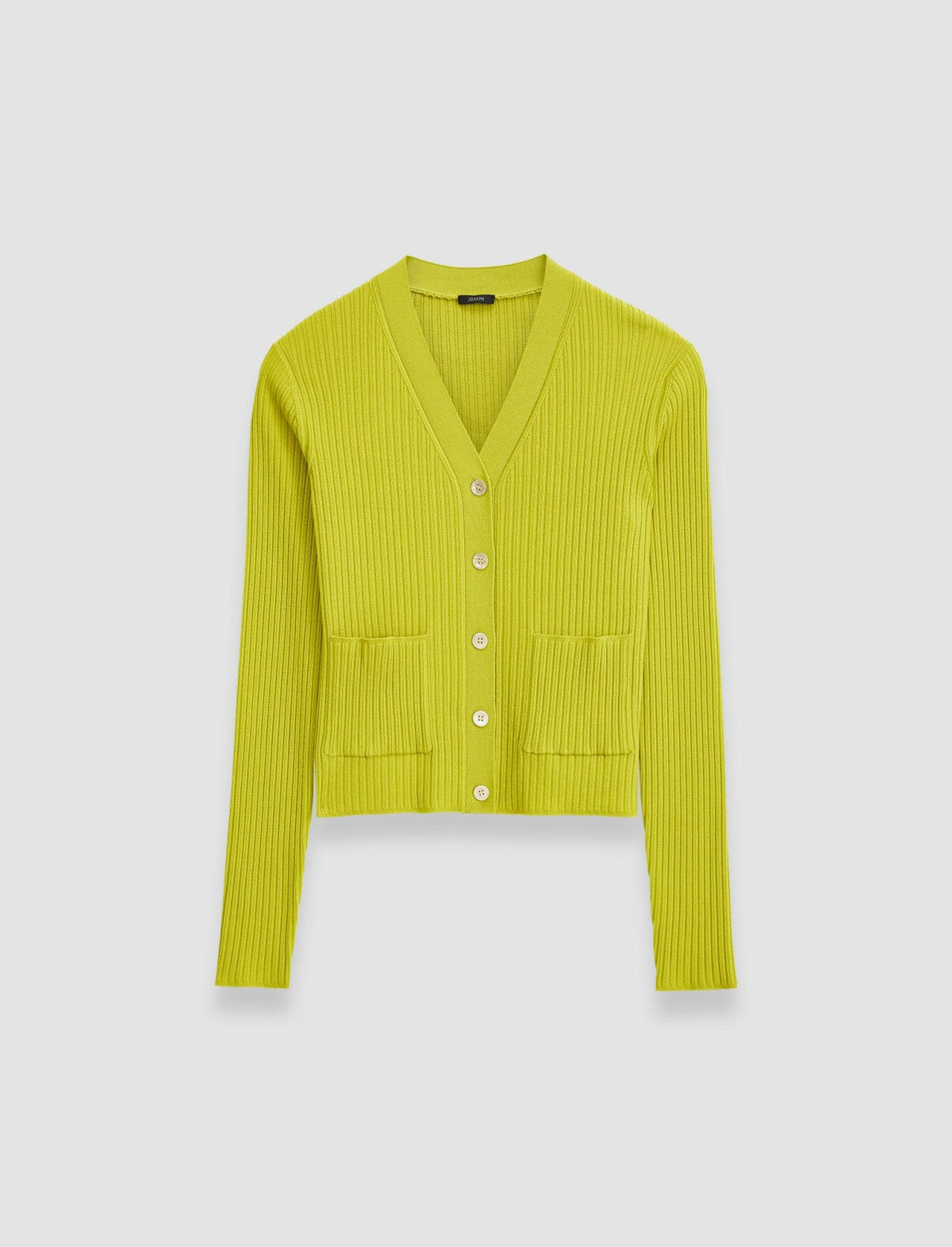 JOSEPH Fashion Women Merino Rib Cardigan Ginkgo