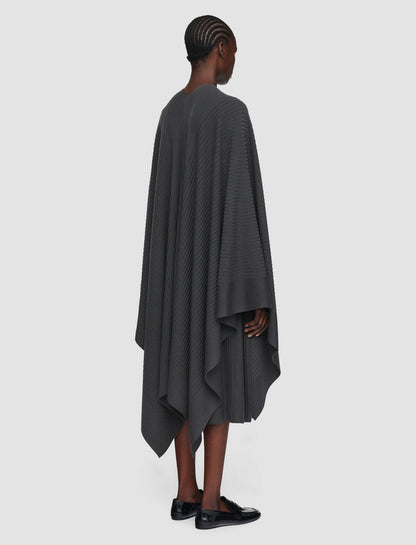 JOSEPH Fashion Women Merino Rib Wrap Slate