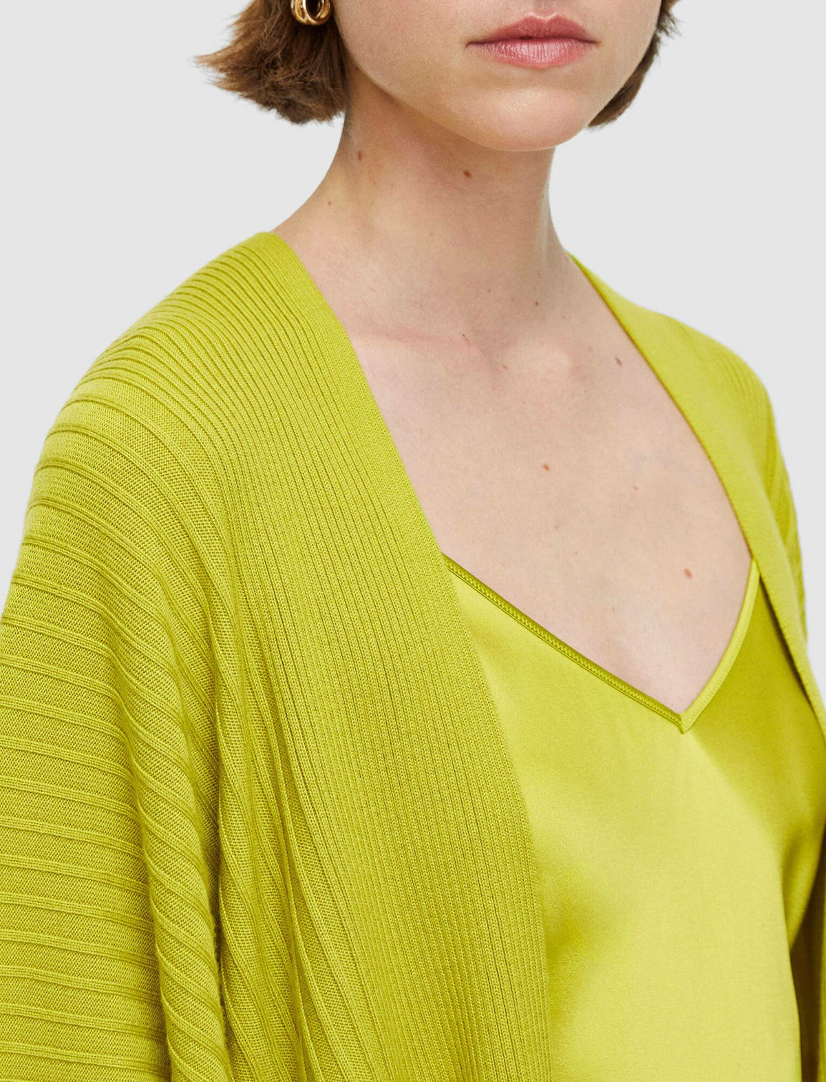 JOSEPH Fashion Women Merino Rib Wrap Ginkgo