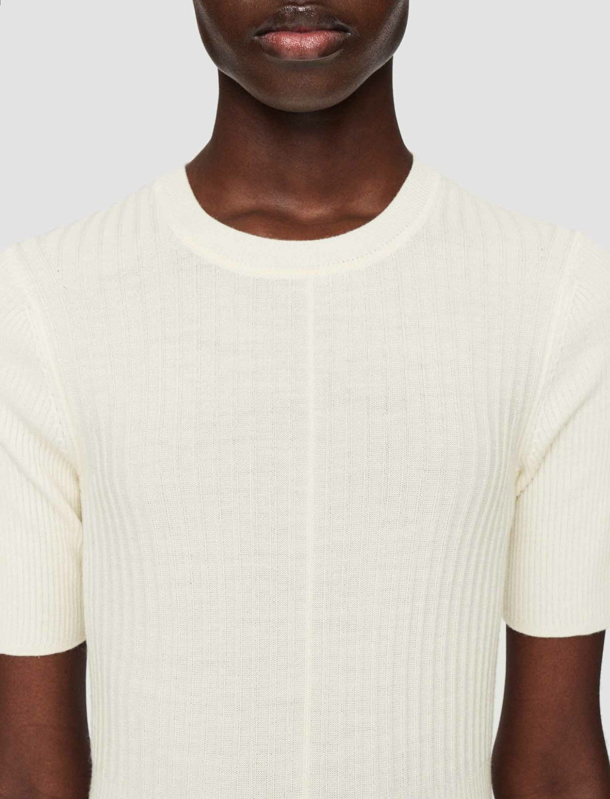 JOSEPH Fashion Women Merino Rib Dress Ivory