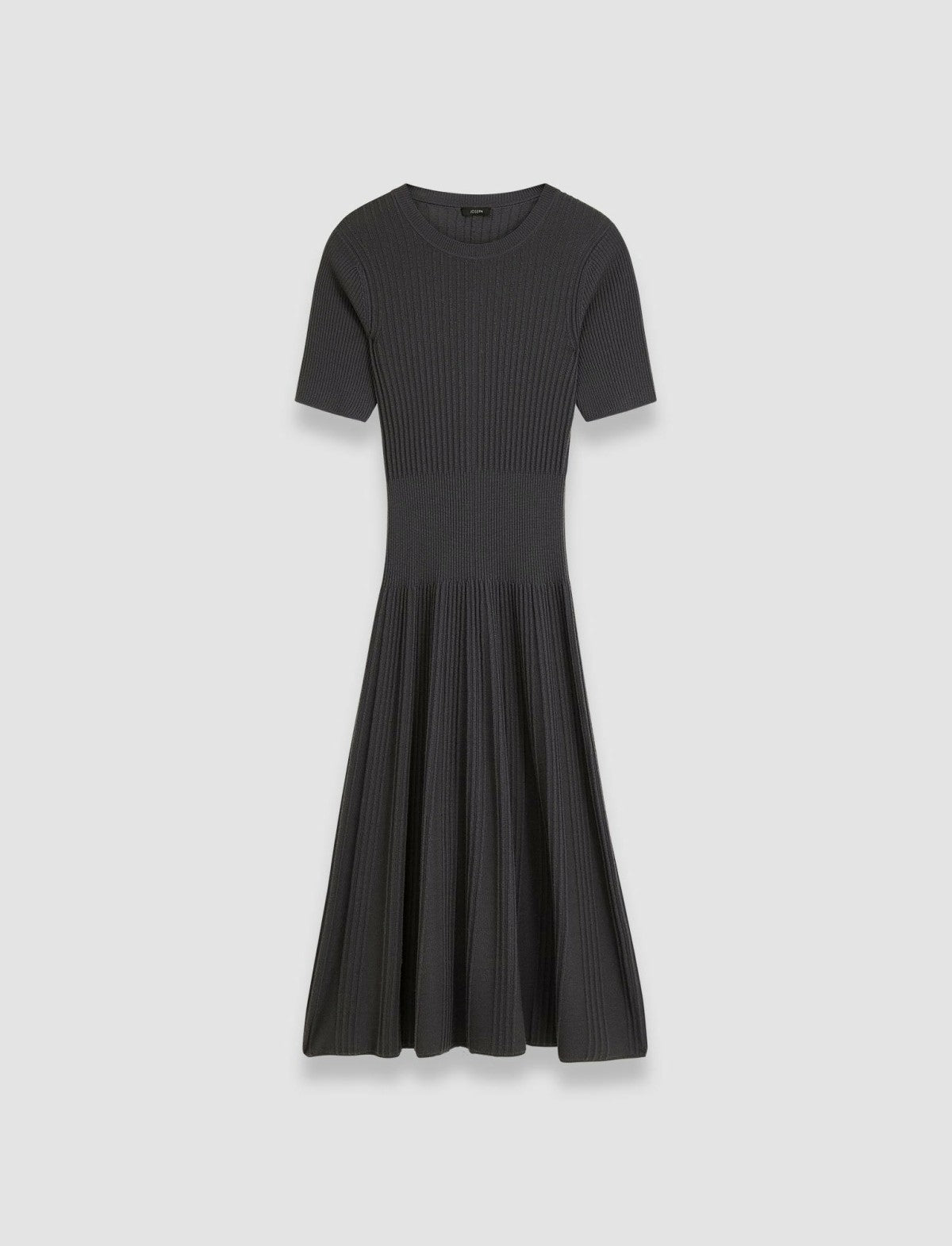 JOSEPH Fashion Women Merino Rib Dress Slate