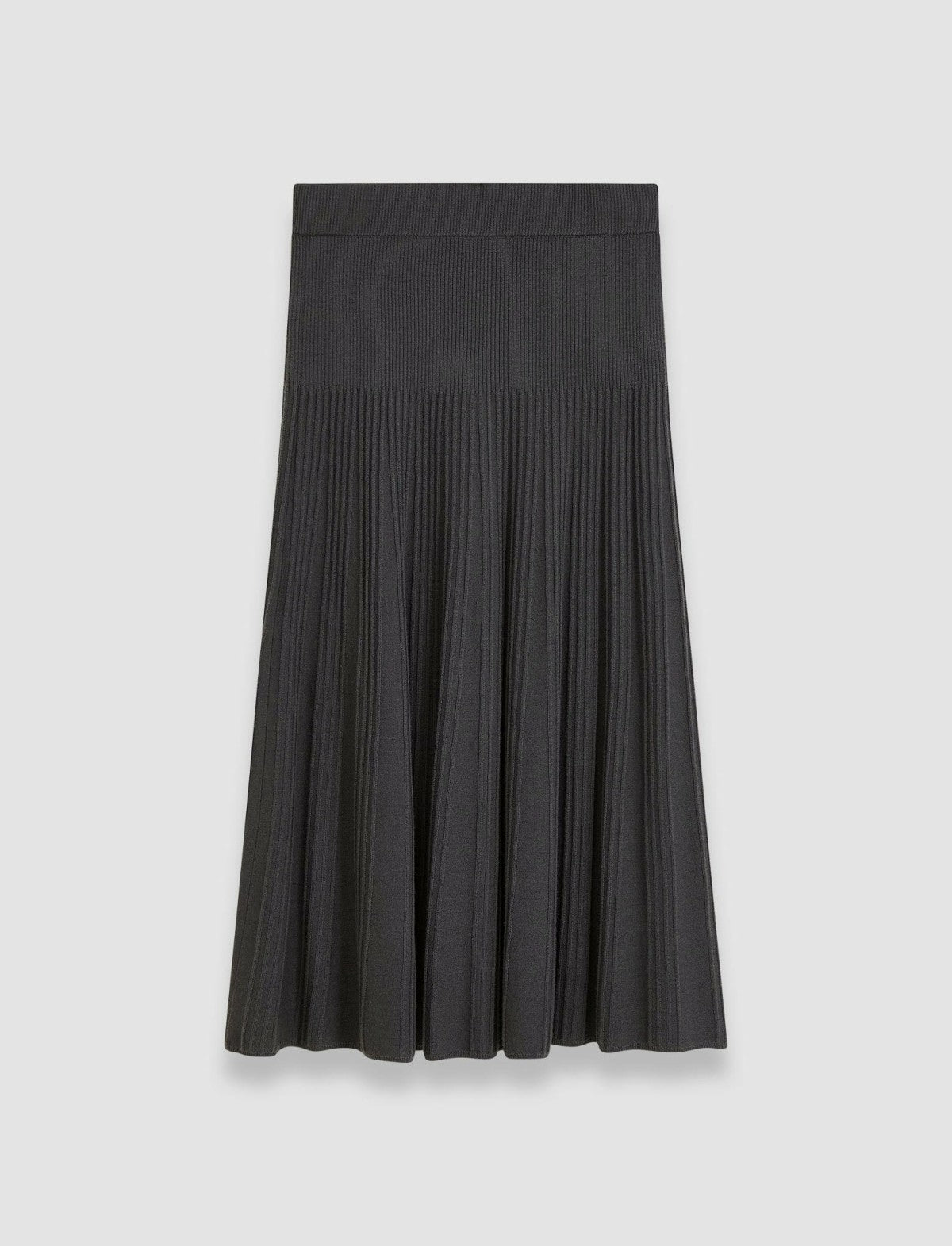 JOSEPH Fashion Women Merino Rib Skirt Slate