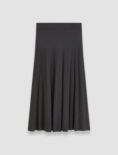 JOSEPH Fashion Women Merino Rib Skirt Slate