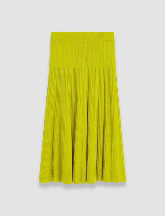 JOSEPH Fashion Women Merino Rib Skirt Ginkgo
