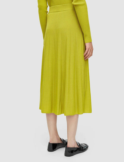 JOSEPH Fashion Women Merino Rib Skirt Ginkgo