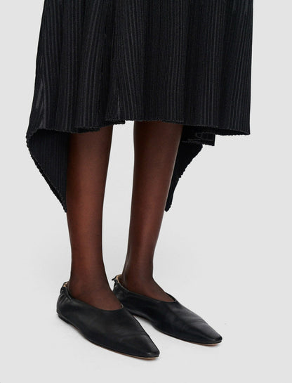 JOSEPH Fashion Women Bi-Colour Ribbed Skirt Slate/Black