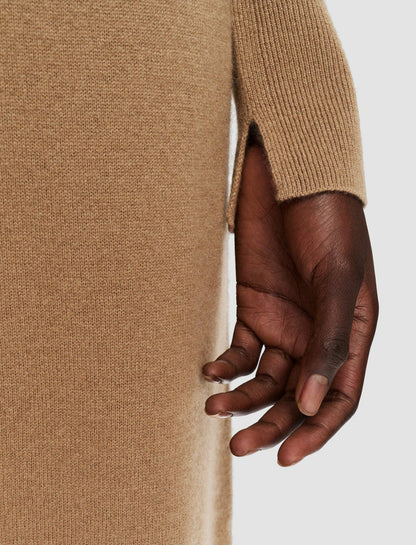 JOSEPH Fashion Women Light Pure Cashmere Dress Oak