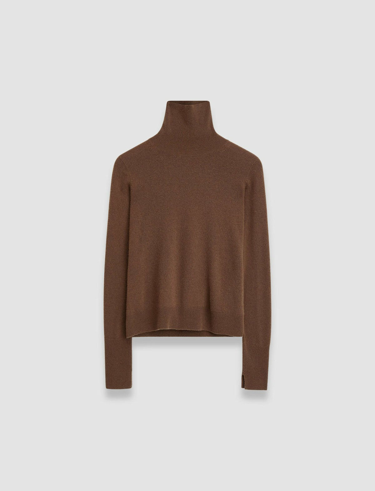 JOSEPH Fashion Women Light Pure Cashmere High Neck Jumper Arabica