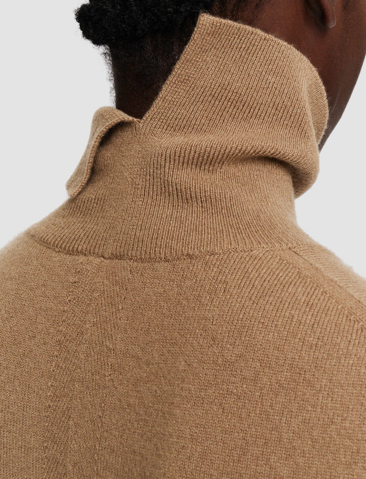 JOSEPH Fashion Women Light Pure Cashmere High Neck Jumper Oak