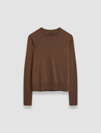 JOSEPH Fashion Women Light Pure Cashmere Round Neck Jumper Arabica