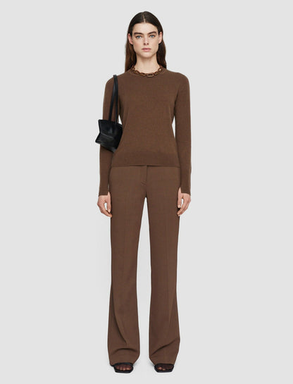 JOSEPH Fashion Women Light Pure Cashmere Round Neck Jumper Arabica