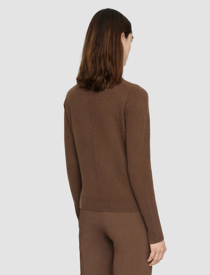 JOSEPH Fashion Women Light Pure Cashmere Round Neck Jumper Arabica