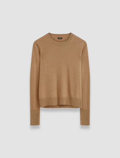 JOSEPH Fashion Women Light Pure Cashmere Round Neck Jumper Oak