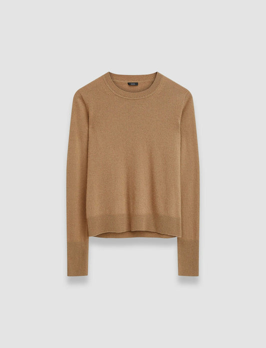 JOSEPH Fashion Women Light Pure Cashmere Round Neck Jumper Oak
