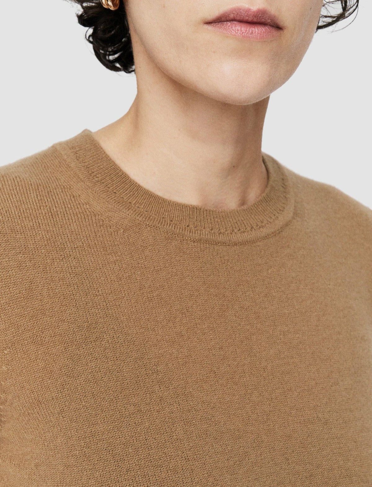 JOSEPH Fashion Women Light Pure Cashmere Round Neck Jumper Oak