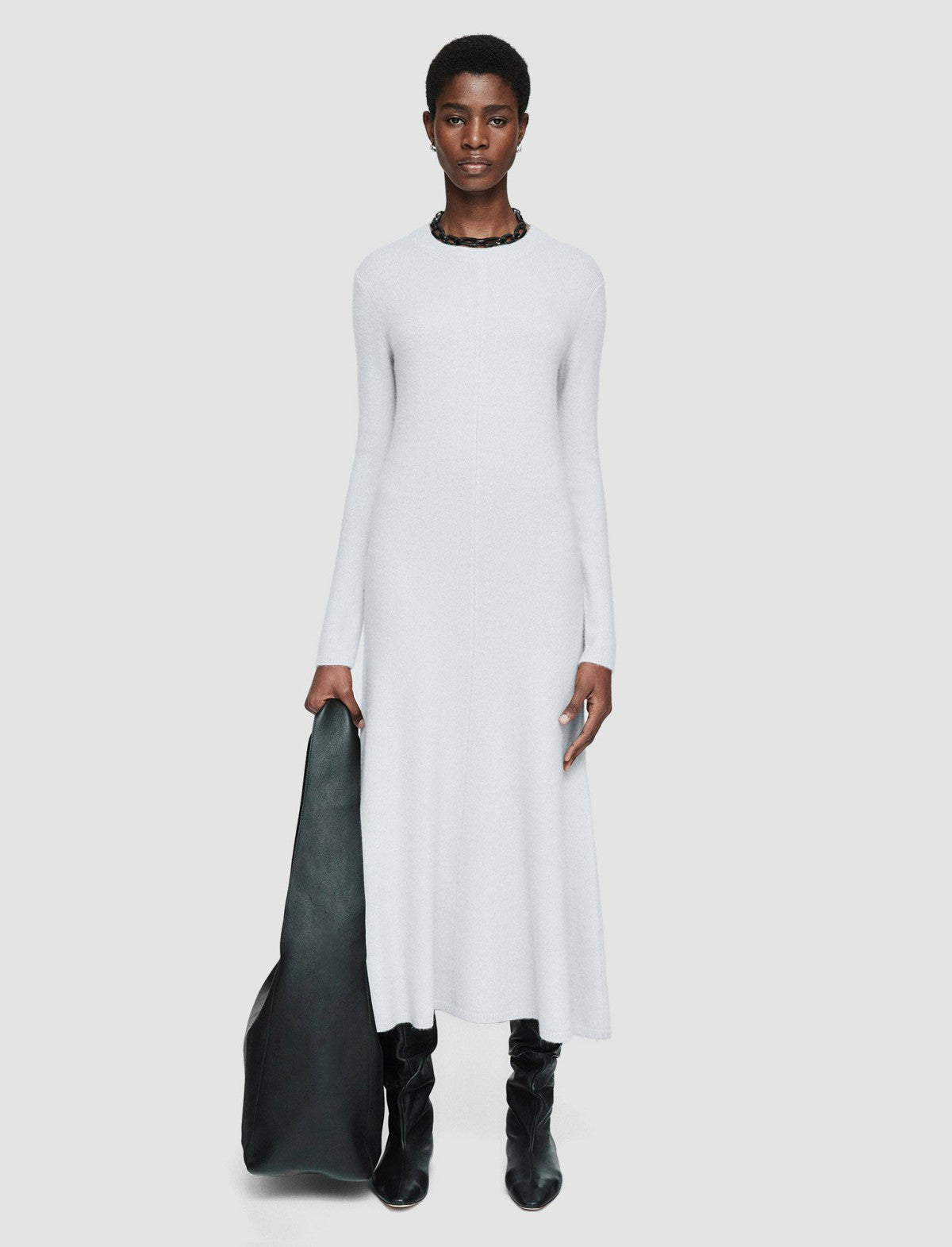 JOSEPH Fashion Women Brushed Cashmere Dress Frost
