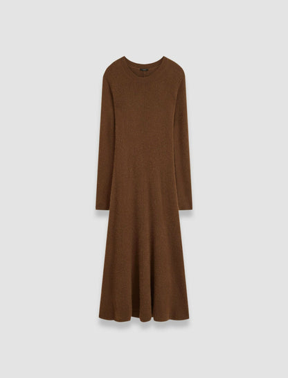 JOSEPH Fashion Women Brushed Cashmere Dress Arabica