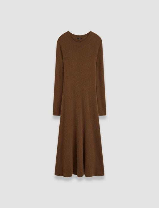 JOSEPH Fashion Women Brushed Cashmere Dress Arabica