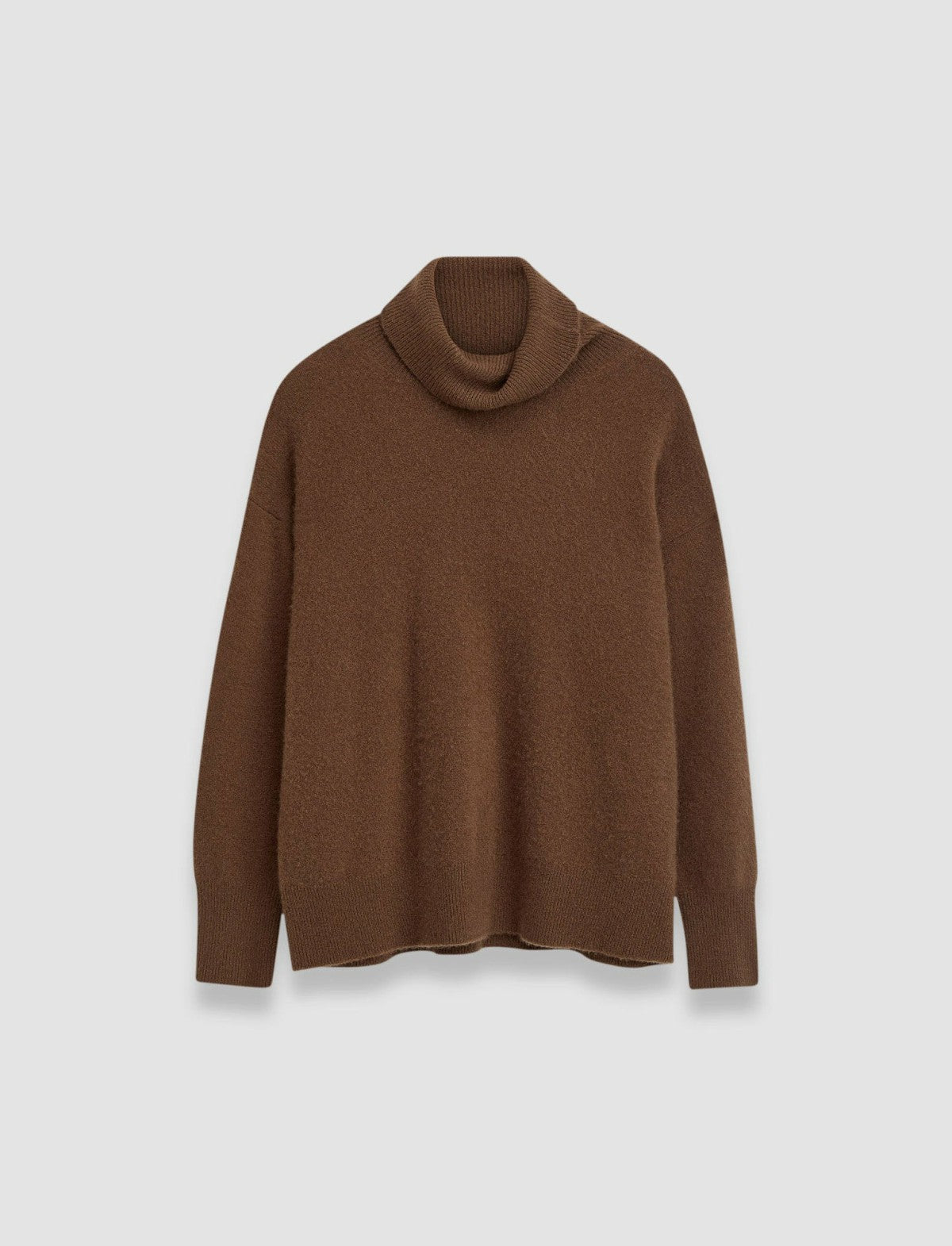 JOSEPH Fashion Women Brushed Cashmere High Neck Jumper Arabica
