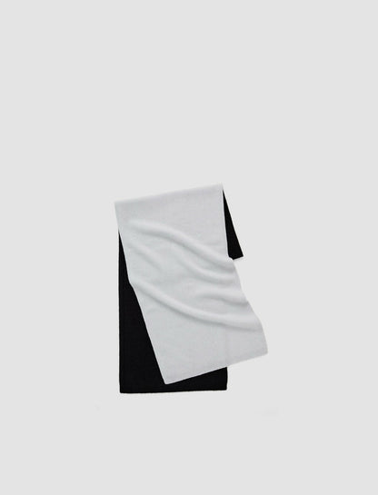 JOSEPH Fashion Women Brushed Cashmere Scarf Frost/Black