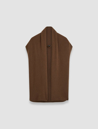 JOSEPH Fashion Women Brushed Cashmere Sleeveless Wrap Arabica