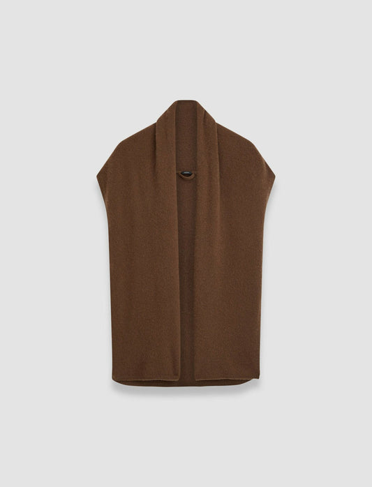 JOSEPH Fashion Women Brushed Cashmere Sleeveless Wrap Arabica