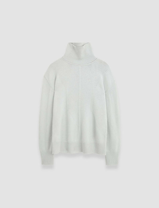 JOSEPH Fashion Women Soft Wool High Neck Jumper Frost
