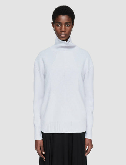 JOSEPH Fashion Women Soft Wool High Neck Jumper Frost