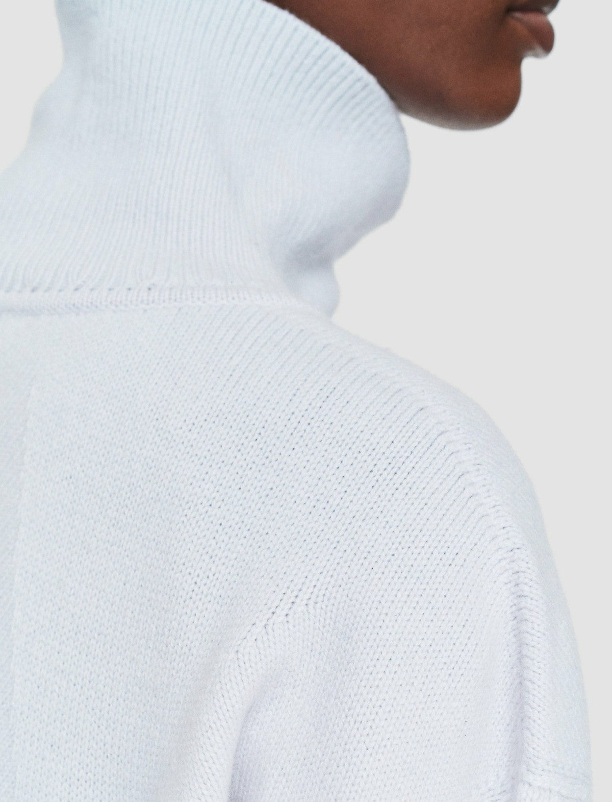 JOSEPH Fashion Women Soft Wool High Neck Jumper Frost