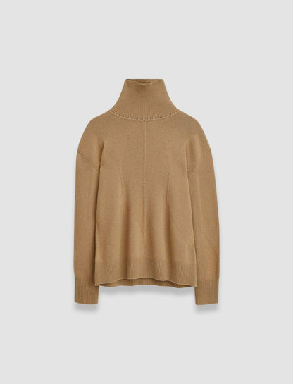 JOSEPH Fashion Women Soft Wool High Neck Jumper Oak