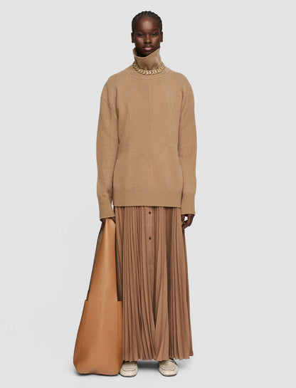 JOSEPH Fashion Women Soft Wool High Neck Jumper Oak