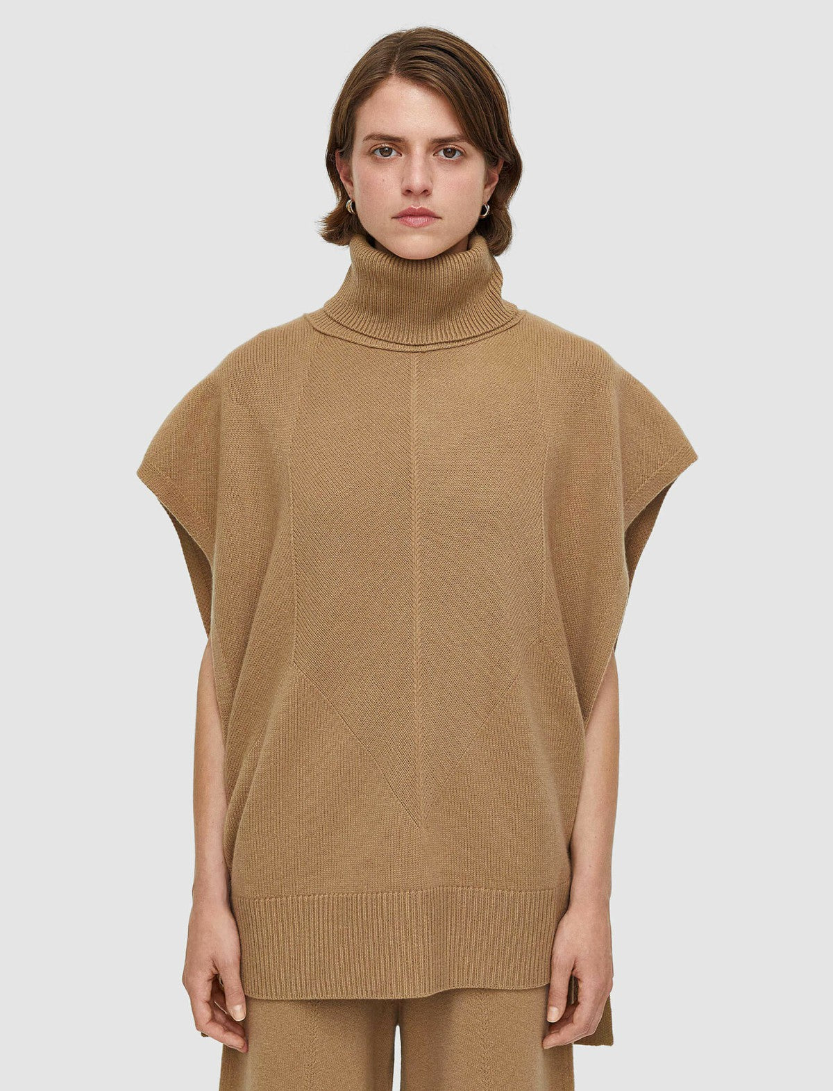 JOSEPH Fashion Women Soft Wool Poncho Oak