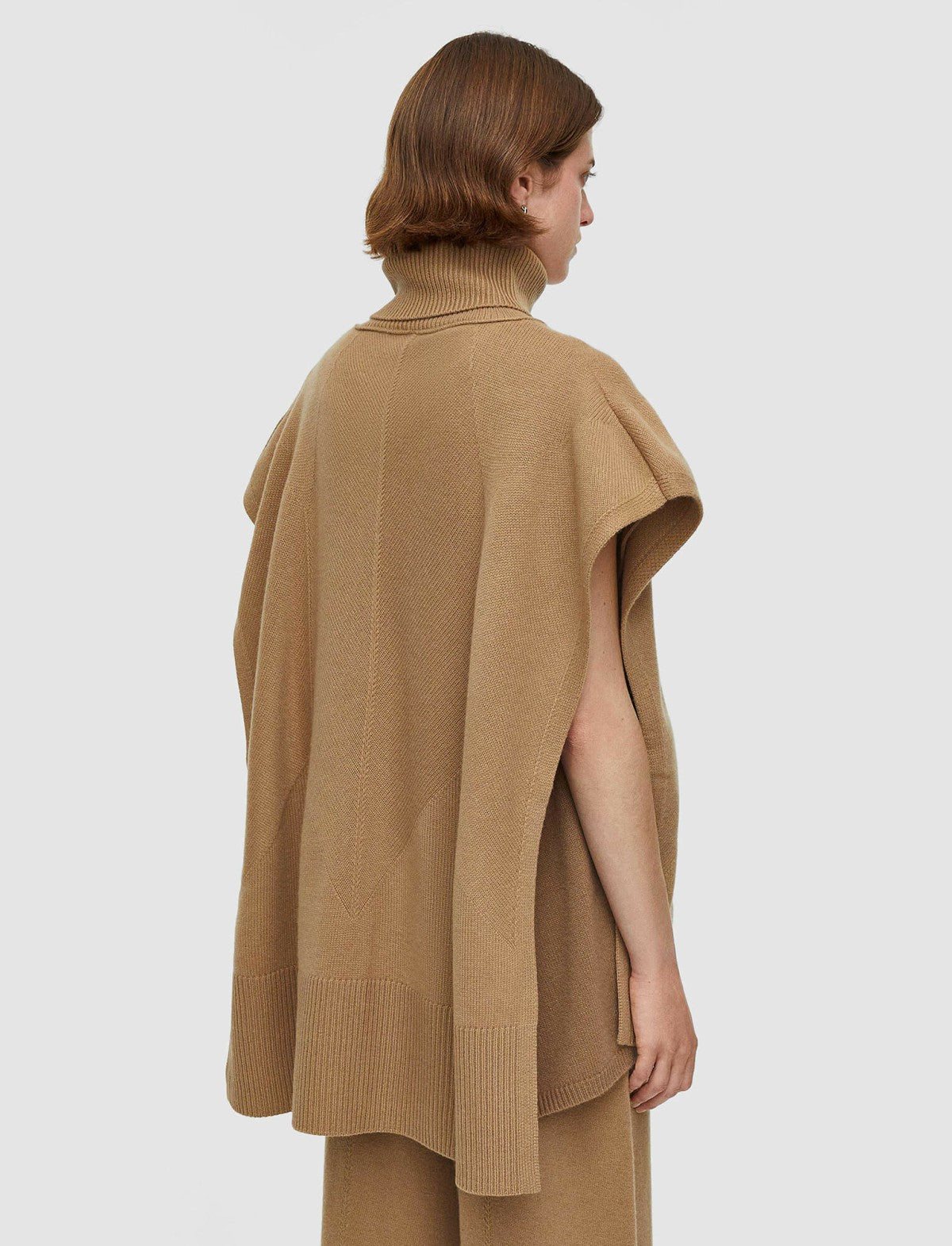 JOSEPH Fashion Women Soft Wool Poncho Oak
