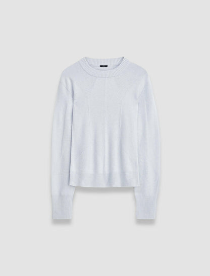 JOSEPH Fashion Women Soft Wool Round Neck Jumper Frost