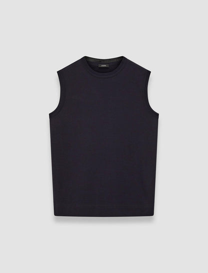JOSEPH Fashion Women Mercerised Cotton Tank Top Navy