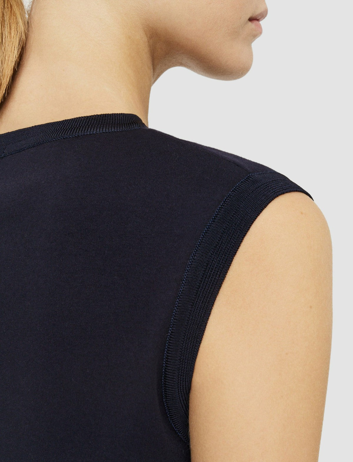 JOSEPH Fashion Women Mercerised Cotton Tank Top Navy