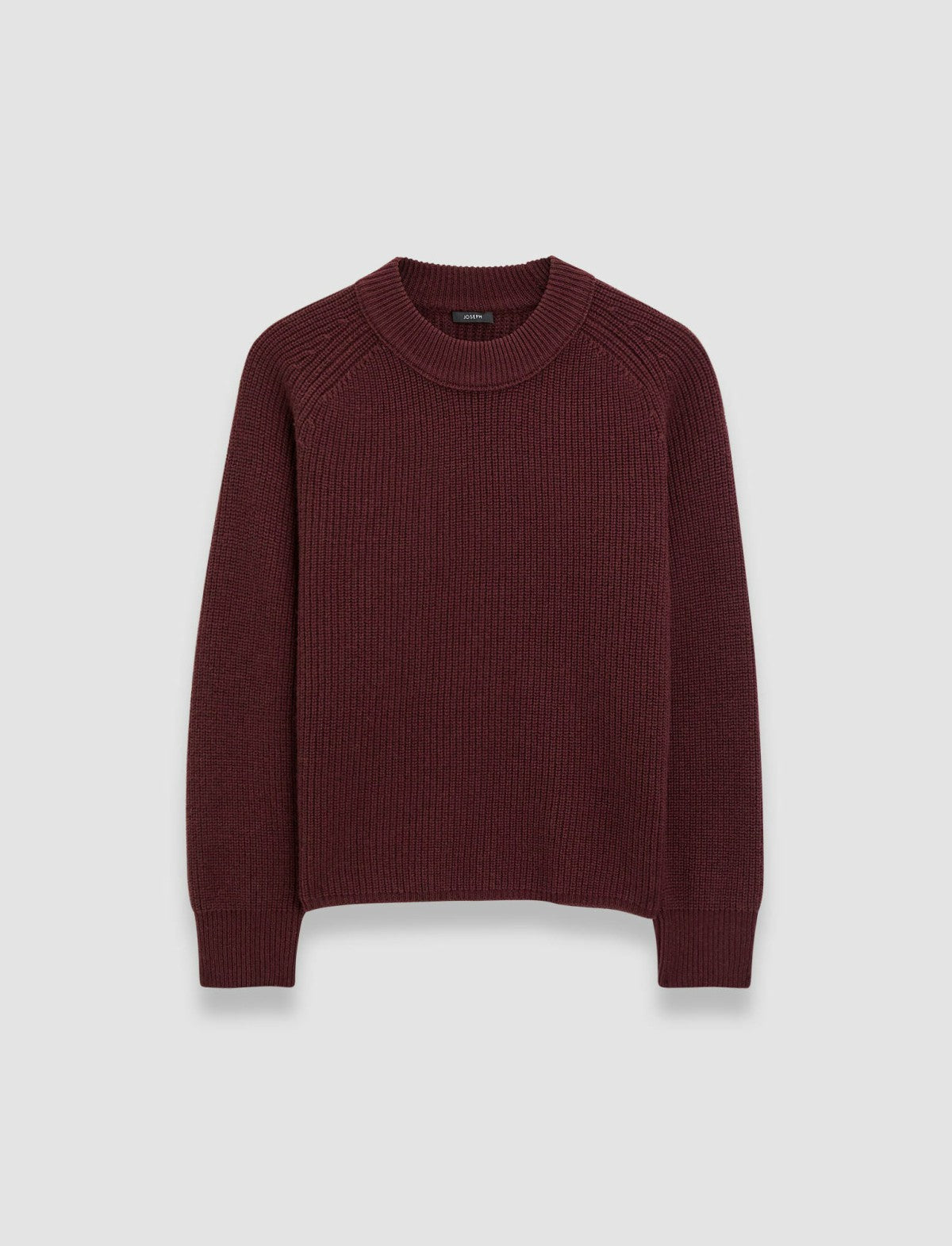 JOSEPH Fashion Women Light Cardigan Stitch Round Neck Jumper Merlot